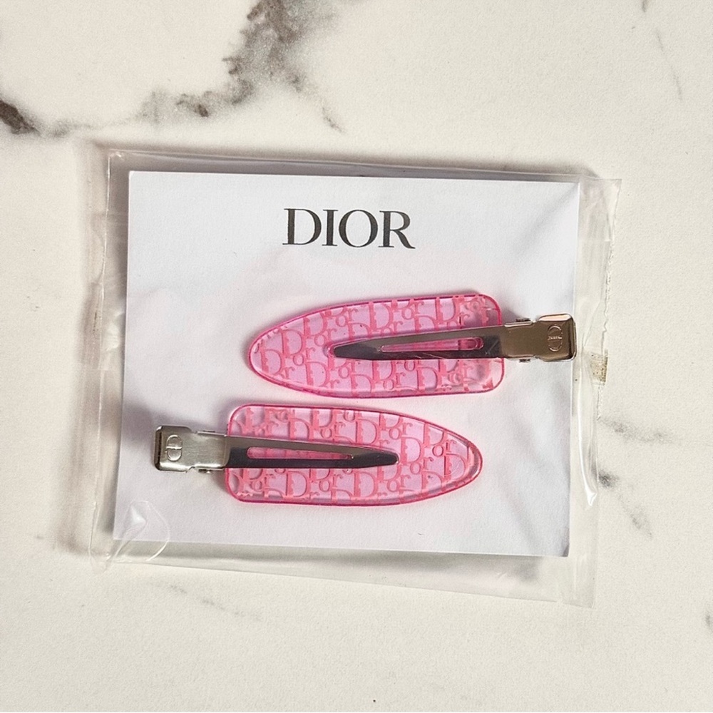 Dior Kids Pink Hair Clips
